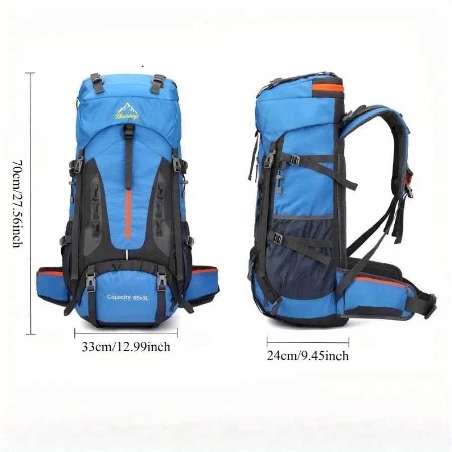 Backpacks Hiking 2026 70L Camping Big Outdoor Bag Backpack Nylon Men Climbing Rucksacks Sport Travel Bag Men Backpack M260626 - view 3