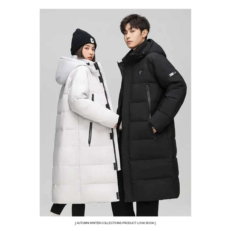 Outdoor Men's Mountaineering Down Fashionable Couple's Winter Cotton-padded Jacket Thickened Warm Hooded Trendy Coat Mens W260626 - view 6
