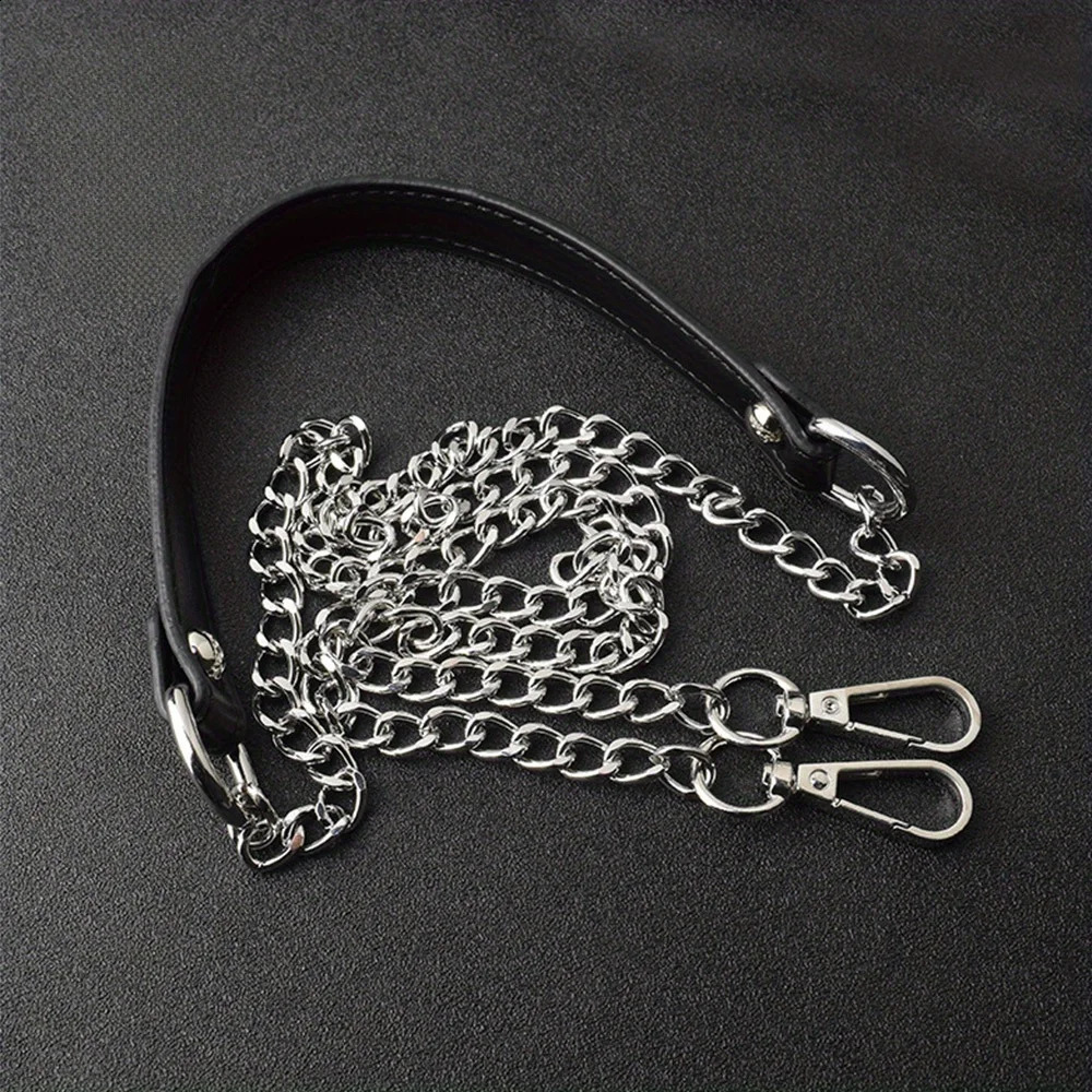 120cm Metal Bag Chain Replacement PU Bags Straps for DIY Handbag Handles Cross Body Shoulder Straps Accessories Bags Handles 260626 - view 6