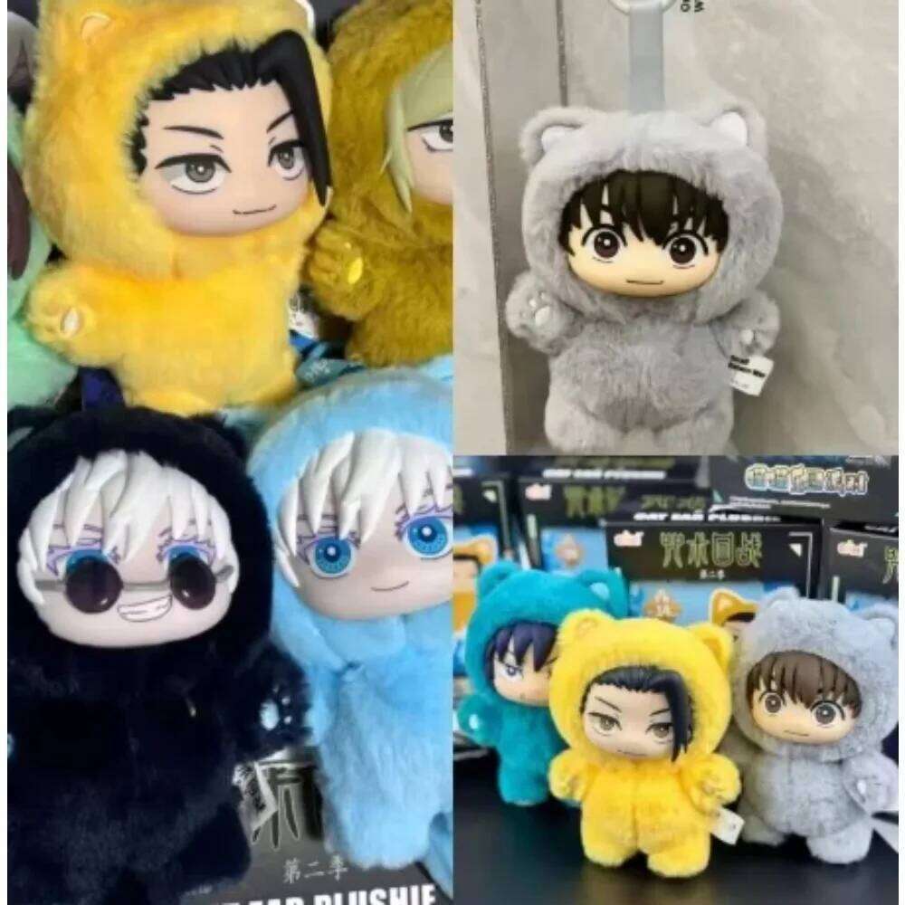 ujutsu Kaisen Gojo Satoru Plush Toy Cute Cat Ear Hoodie Stuffed Doll Anime Figure Collectible Gift for Fans 26Y0626 - view 4