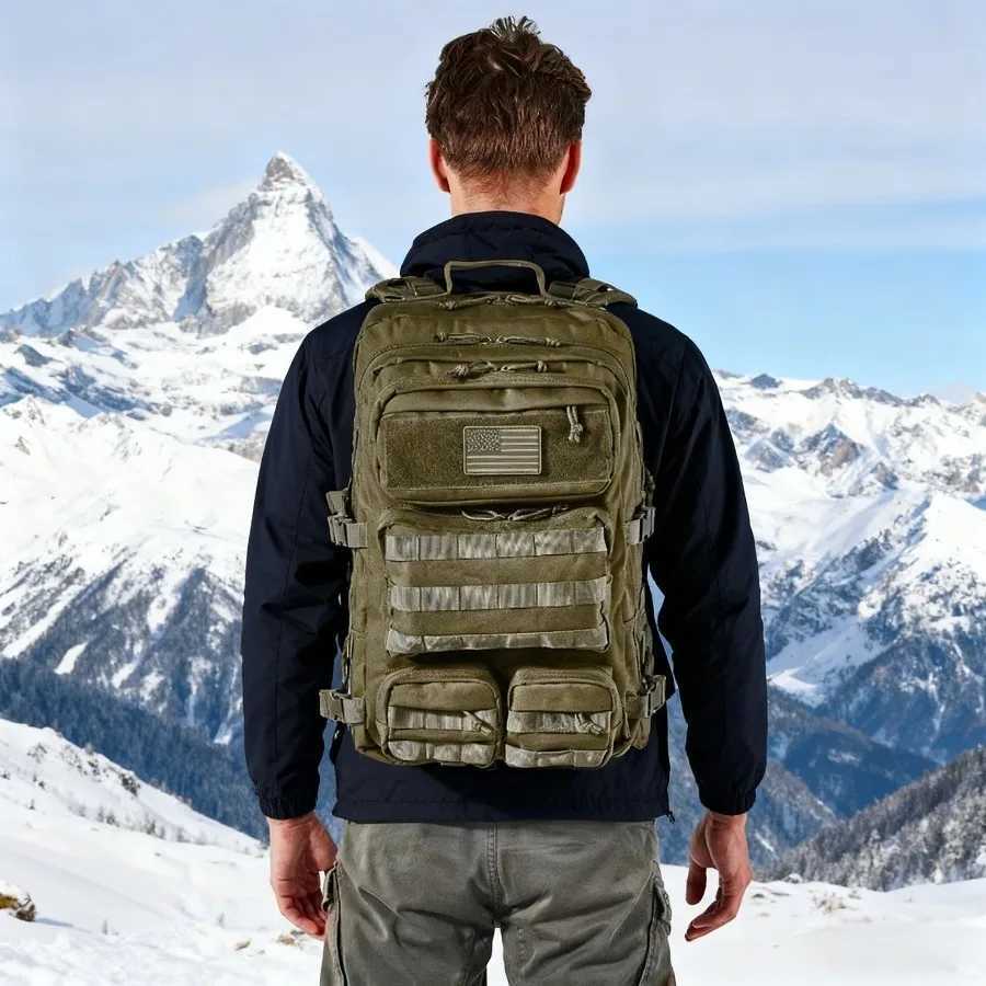 MOLLE Assault Pack Tactical 50L/30L Backpack Military Army Camping Rucksack 3-Day Pack M260626 - view 4