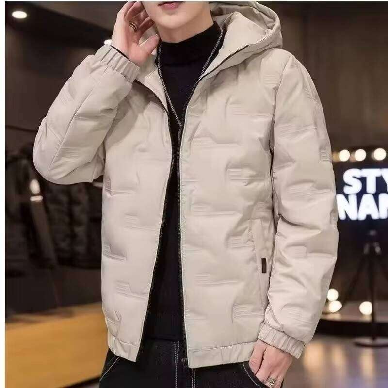 Hooded down jacket men's short 2025 new brand trendy cool thick winter coat W260626 - view 3