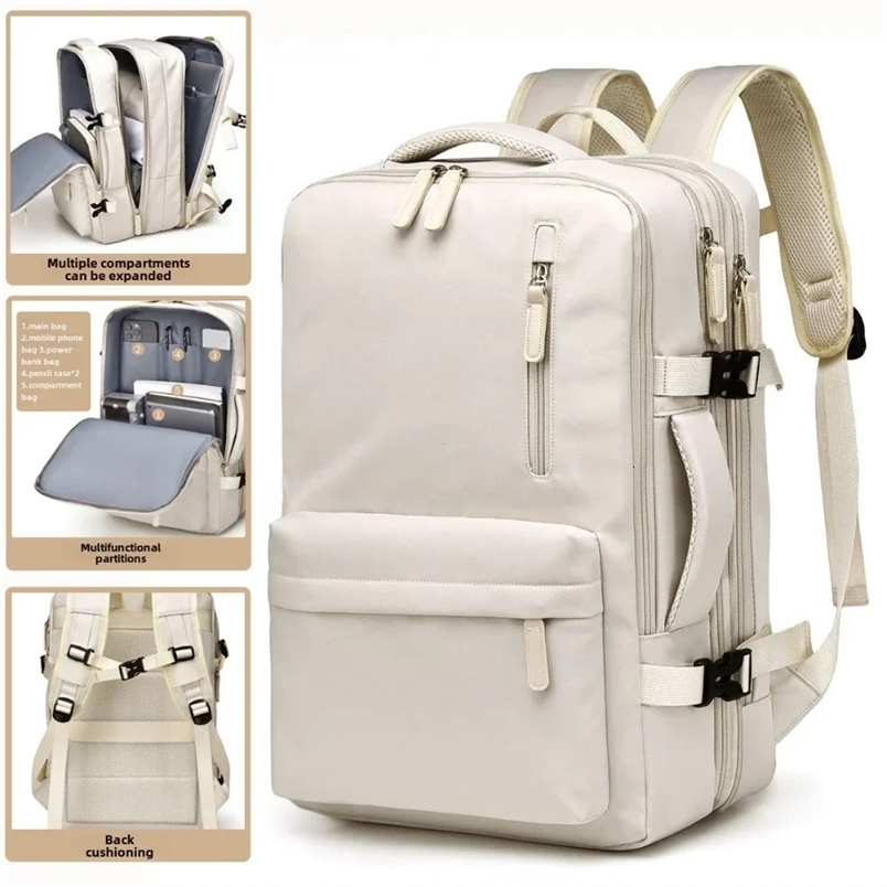 Backpack 45x30x25 Airplane Cabin Hand Luggage Laptop for Aeroplane Travel School Men Womens Bag y260615