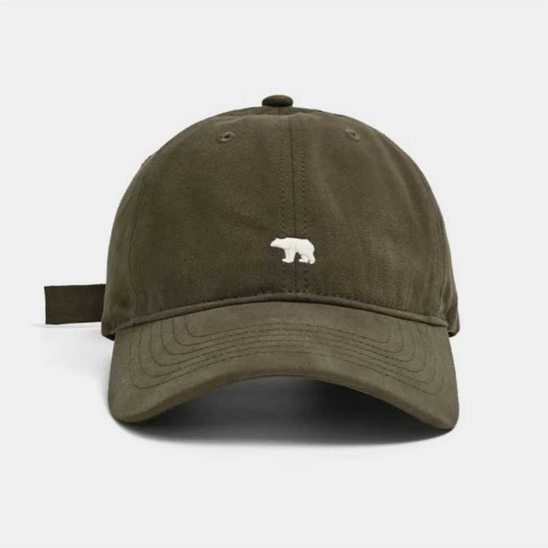 Polar Outdoor Retro Fashionable Unisex Bear Embroidered Baseball New Style Versatile Big Circumference Duckbill M260626 - view 4