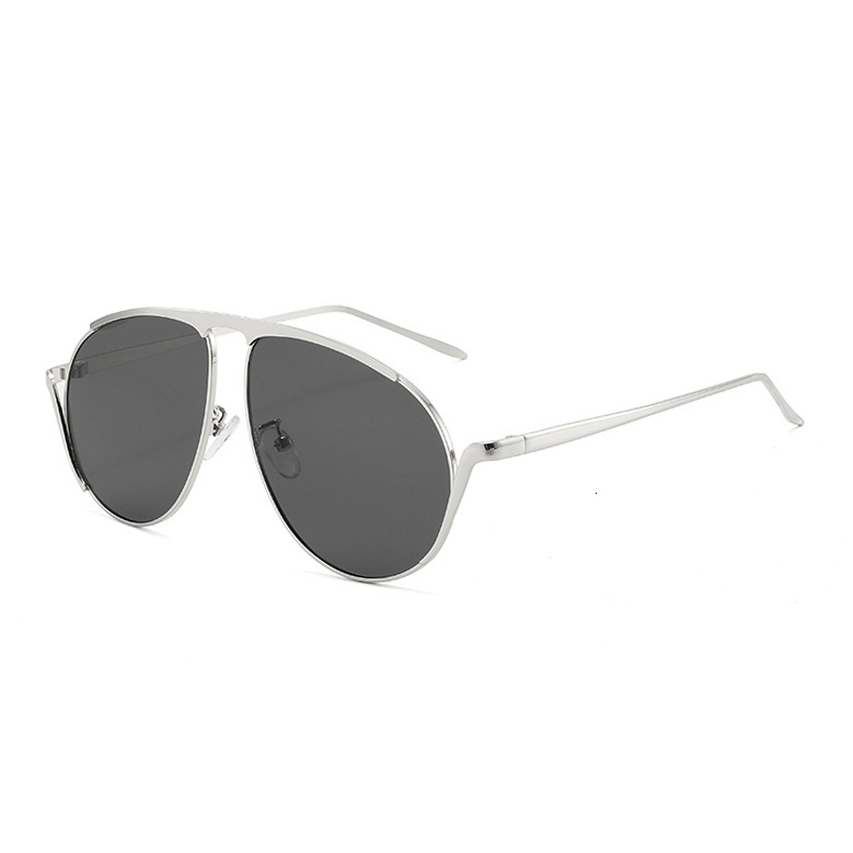 20 European American Large Frame Fashion Sunglasses, Unique And High-End, Popular For Driving, UV Protection Sunglasses - view 3