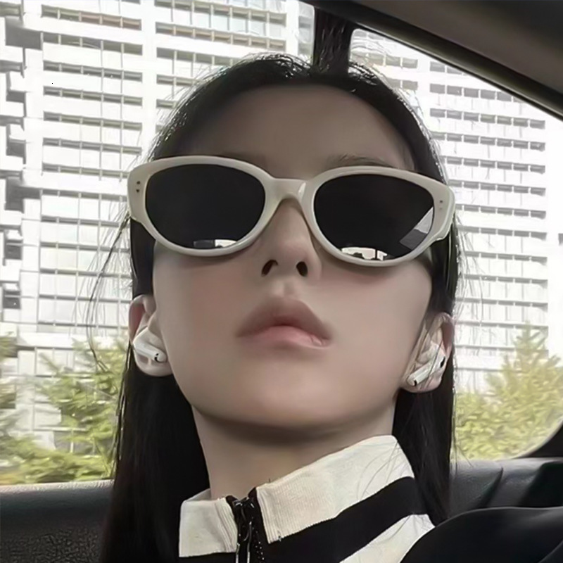 Vintage Hot Girl Internet Celebrity Cat Eye High-end Feel Women Summer Sun Protection Street Fashion Men Polarized Sunglasses wholesale - view 5