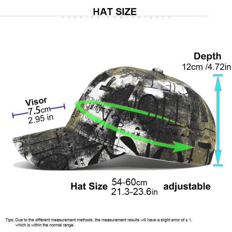 Baseball Graffiti New Print Spring Sunhat Colorful Letter Men Women Unisex-Teens Cotton SnapCaps Fashion Hip Hop Hat M260626 - view 3