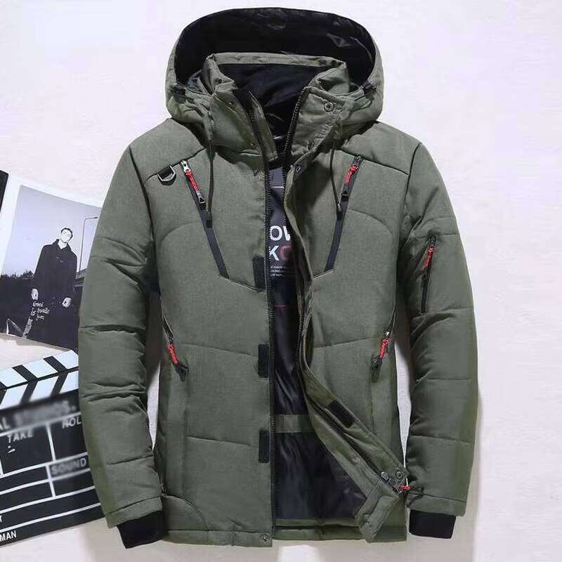 -20 Degree Male Winter Parkas Men White Duck Down Jacket Hooded Outdoor Thick Warm Padded Snow Coat Oversize M-4XL W260626
