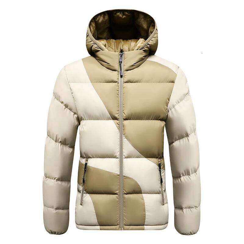 New Windproof Thickening Tops Outdoors Loose Versatile Comfort Keep Warm Coats Winter Fashion Casual Solid Hooded Parka Men W260626 - view 3
