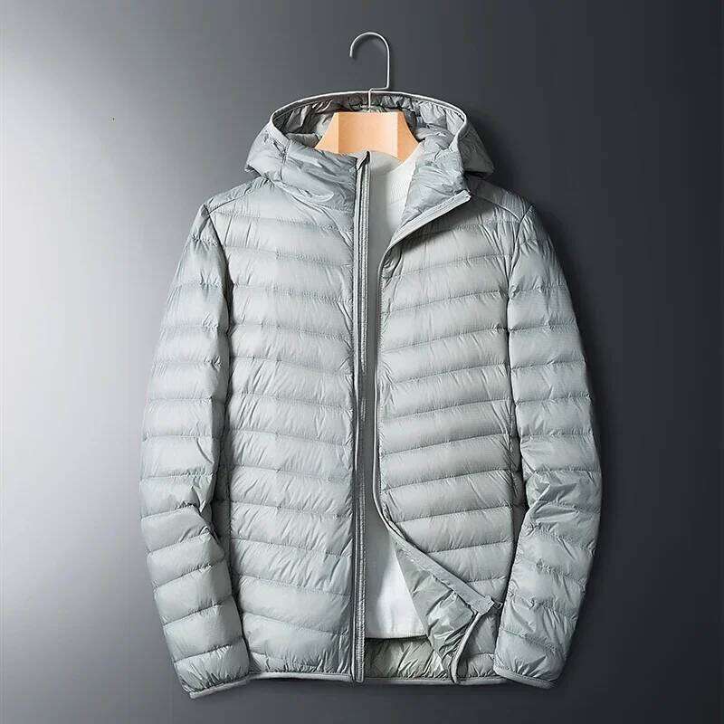 UETEEY 2024 Autumn Winter White Duck Down Jacket Men Light Weight Warm Waterproof Casual Outdoor Portable Male Puffer Coats W260626 - view 4