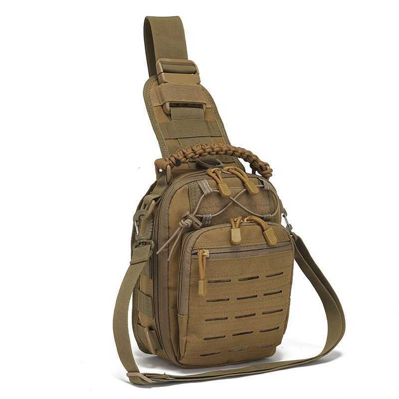 bag laser perforated bag tactical cycling bag camouflage outdoor sports small chest bag single shoulder crossbody bag M260626