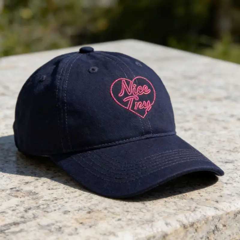 Letter Heart Korean Embroidery Style Soft Top Baseball Fashionable Versatile Face Slimming Outdoor Sun Hat M260626 - view 5