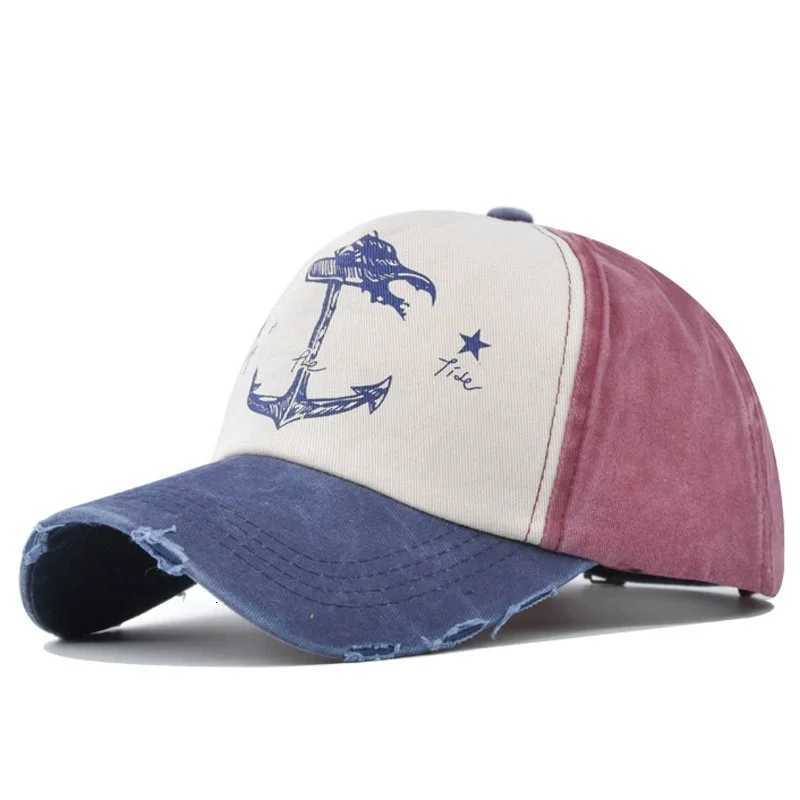 Hats Spring and Autumn Couples Cotton Baseball Hats for Men and Women Made Used Anchor Sun Hats Women Beach Gift Boating Yacht M260626 - view 6