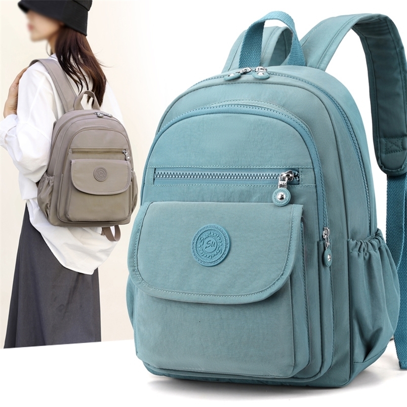Ladies lightweight large capacity stylish black travel backpack with adjustable shoulder straps school and leisure b y260615