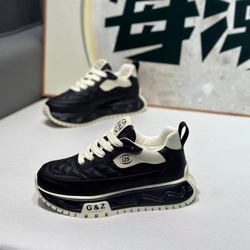 Men's 2025 New Winter Trendy Casual Running Sneakers Teenagers, Thick-Soled Versatile Dad Shoes - view 5