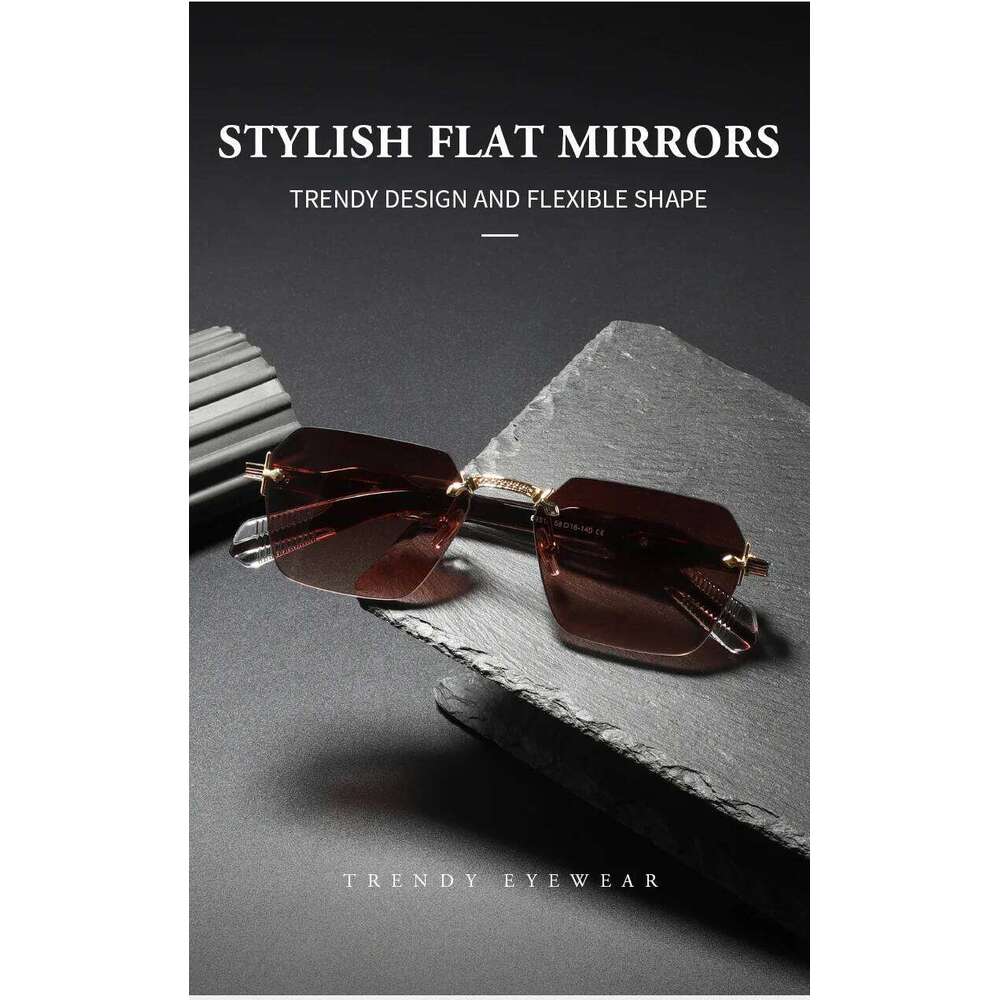 2025New Man Woman Sun Glasses High Quality Rimless Sunnies Fashion Versatile Outdoor Trend Eyewear Cycling Sports Shades 26Y0626 - view 3