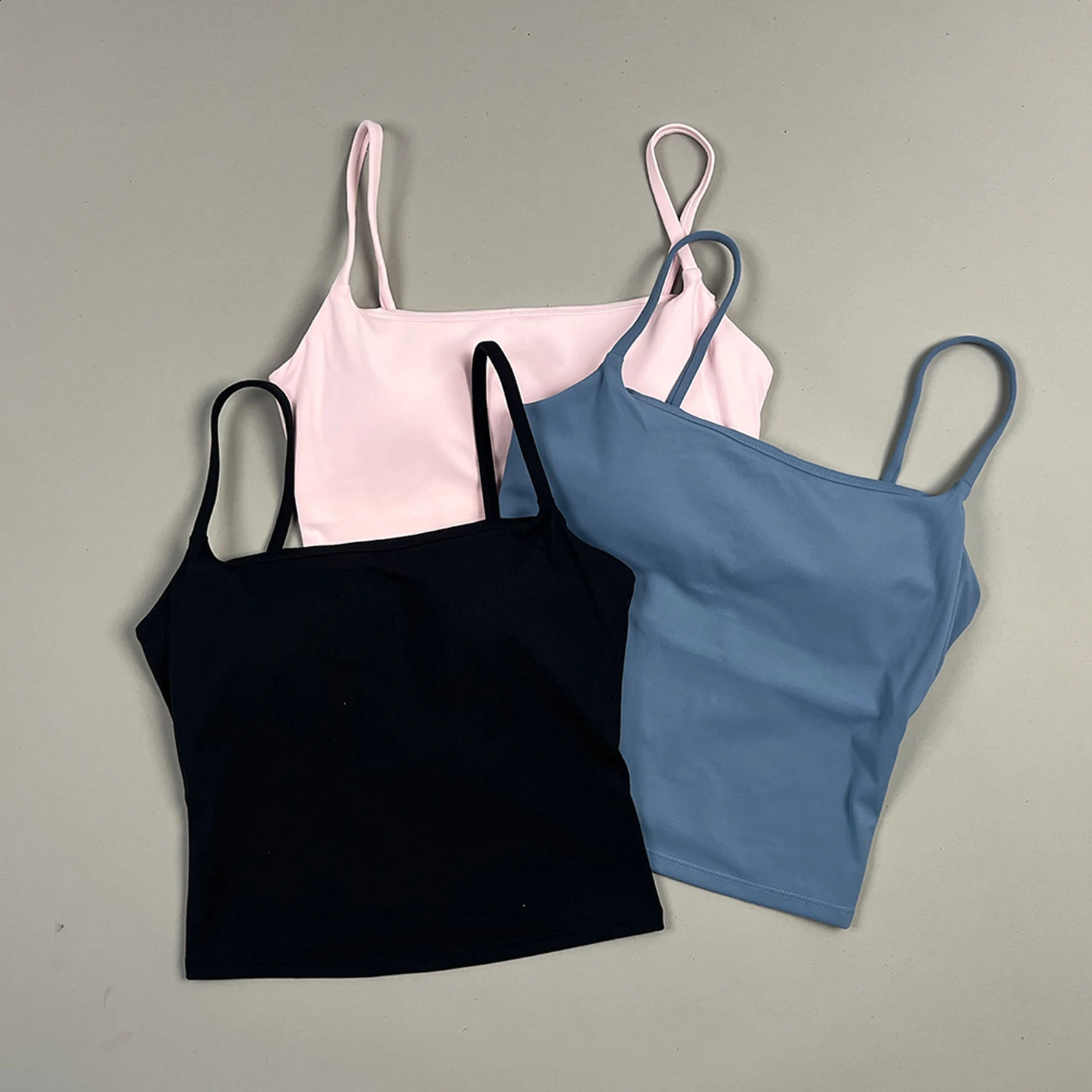 Softmotion Strappy Mid Vest Womens Yoga Sports Vest Fitness Bra Tank Tops Push-up Sports Bra Fitness Workout Running Gym Tops 260626 - view 4