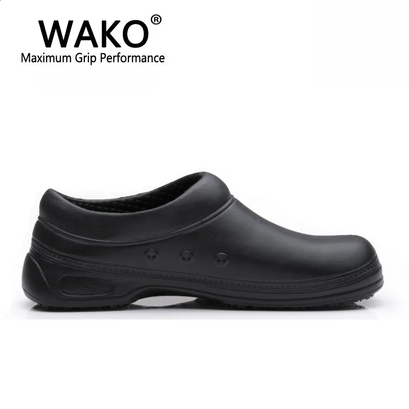 Men Chef Shoes Male Sandals for Kitchen Workers Super Anti-skid Man Non Slip Shoes Black Cook Shoes Safety Clogs Size 36-45 260626 - view 3