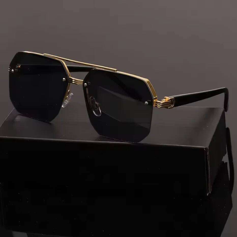 1pc Unisex Pilot Frame Multicolor Classic Personality Fashion Sunglasses For Daily Vacation Beach Party MusicFestival Decoration 26Y0626 - view 1
