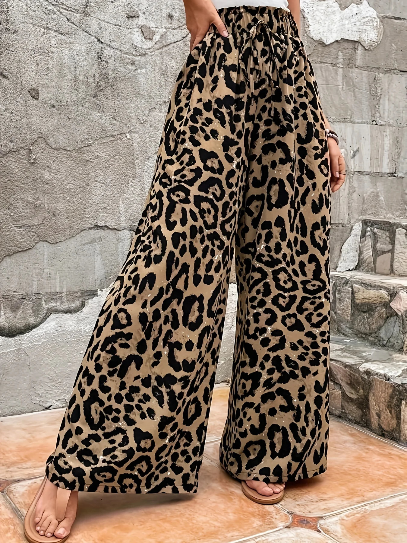 Elegant Directed Womens Loose Wide Leg Straight Pants Sophistication Comfort High Waist Long Trousers 260625
