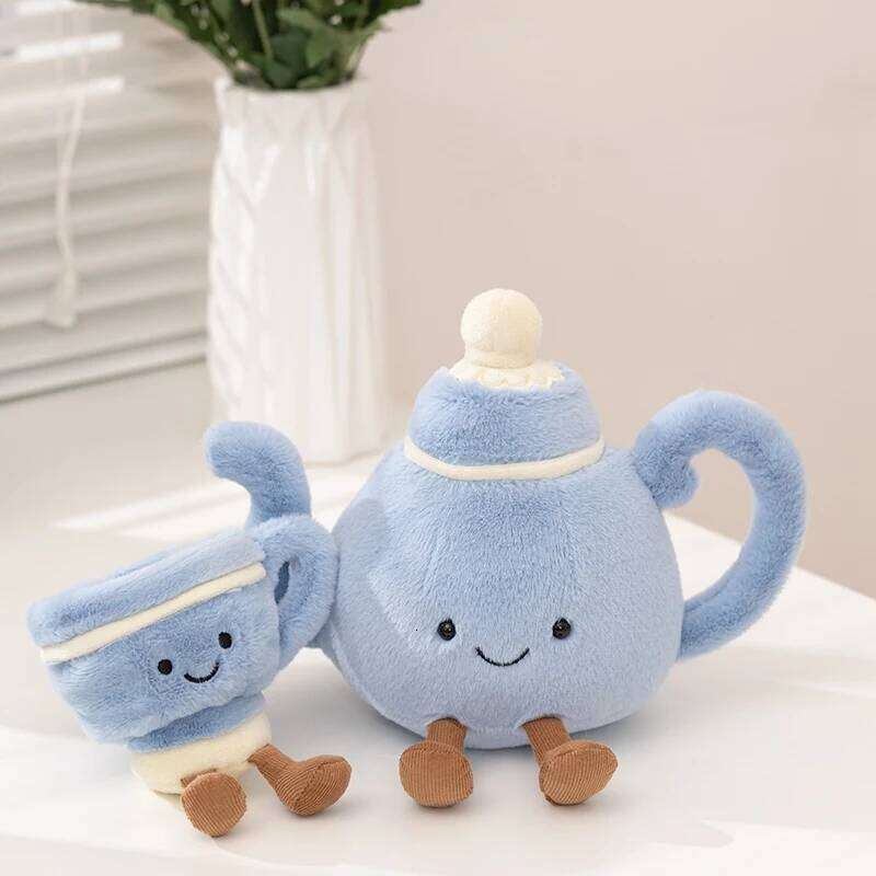 Cartoon Fun Hot Sell Cookie Doll Pentant Cake Baguette Cinnamon Teapot Coffee Cup Plush Toy Home Decor Gift For Children 26Y0626 - view 6