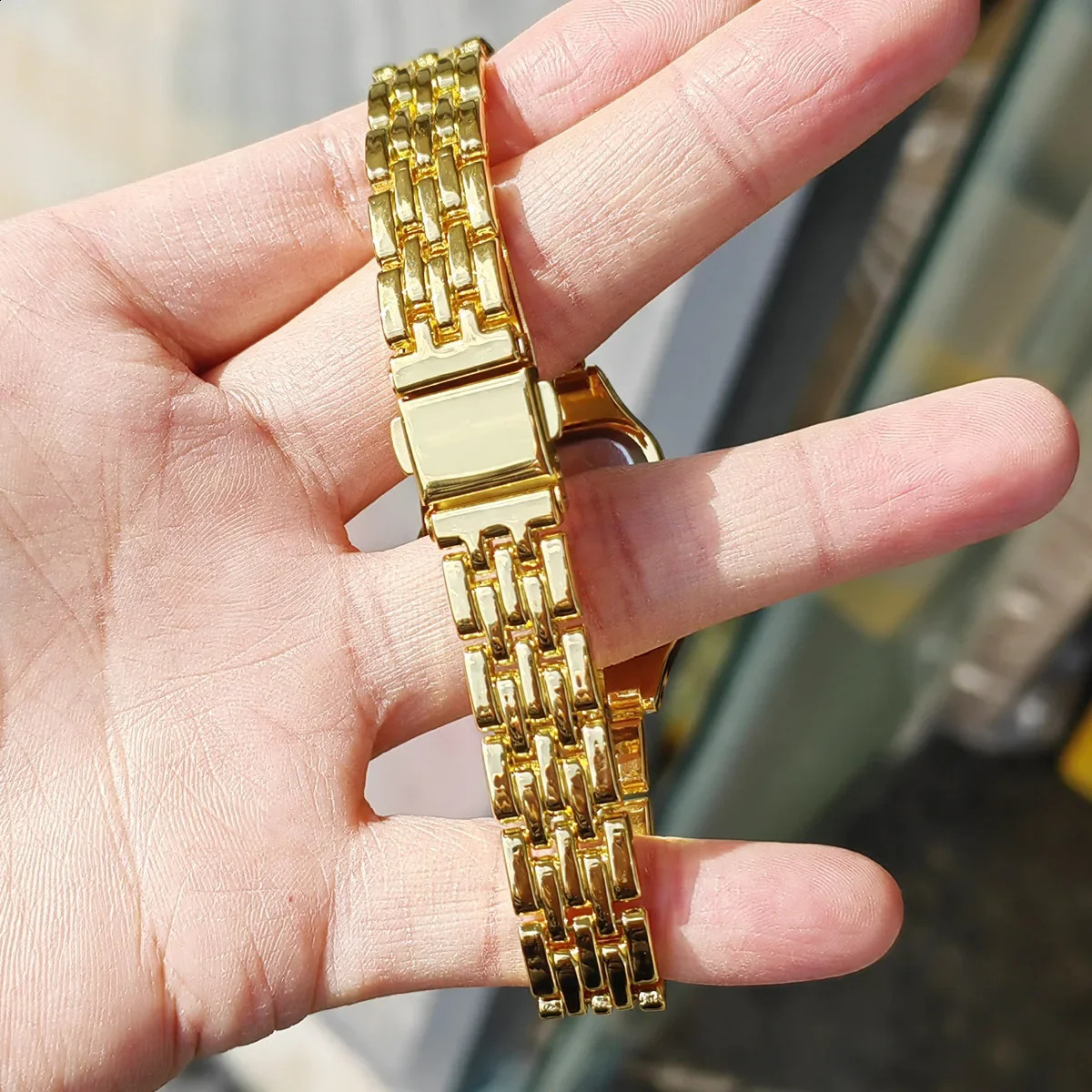 Women Watch Square Simple n Men Quartz Watch Fashion Diamond Stainless Steel Womens Watch Diamond Bracelet 260624 - view 5