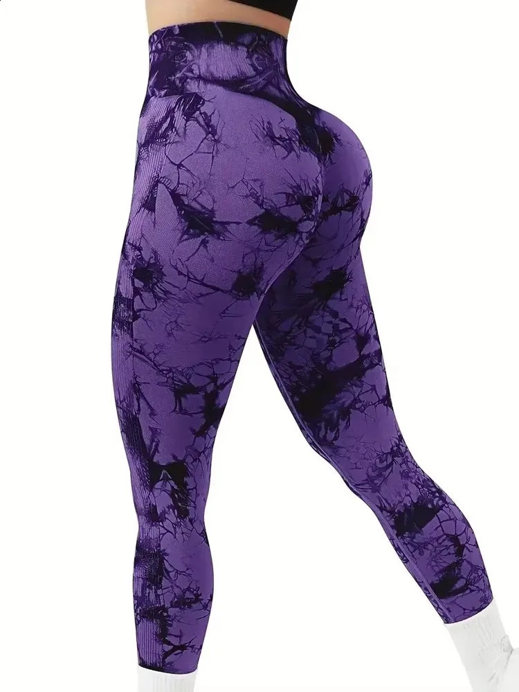 CZGUKE Tights Women Tie Dye Leggings High Waist Lifts Butt Tummy Control Push Up Seamless Yoga pants Ladies Workout Gym Clothing 260626 - view 5