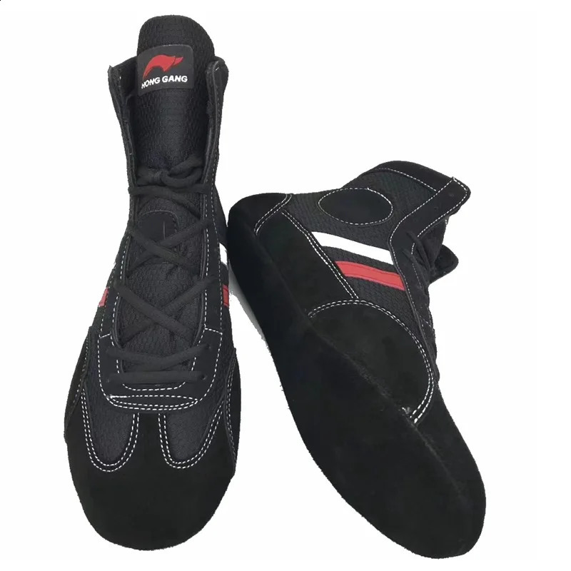 Sports Boots Breathable Combat Shoes Indoor Soft Outsole Wrestling Boxing Fighting Sneakers Sambo 260626