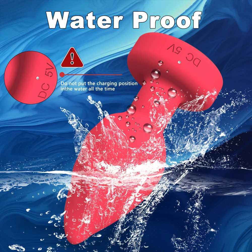 Vibrator Anal plug Portable LED Butt Plug 10 Vibration Ring Wireless Remote Prostate Massager Adult Sex Toys for Women Men Gay M260626 - view 7