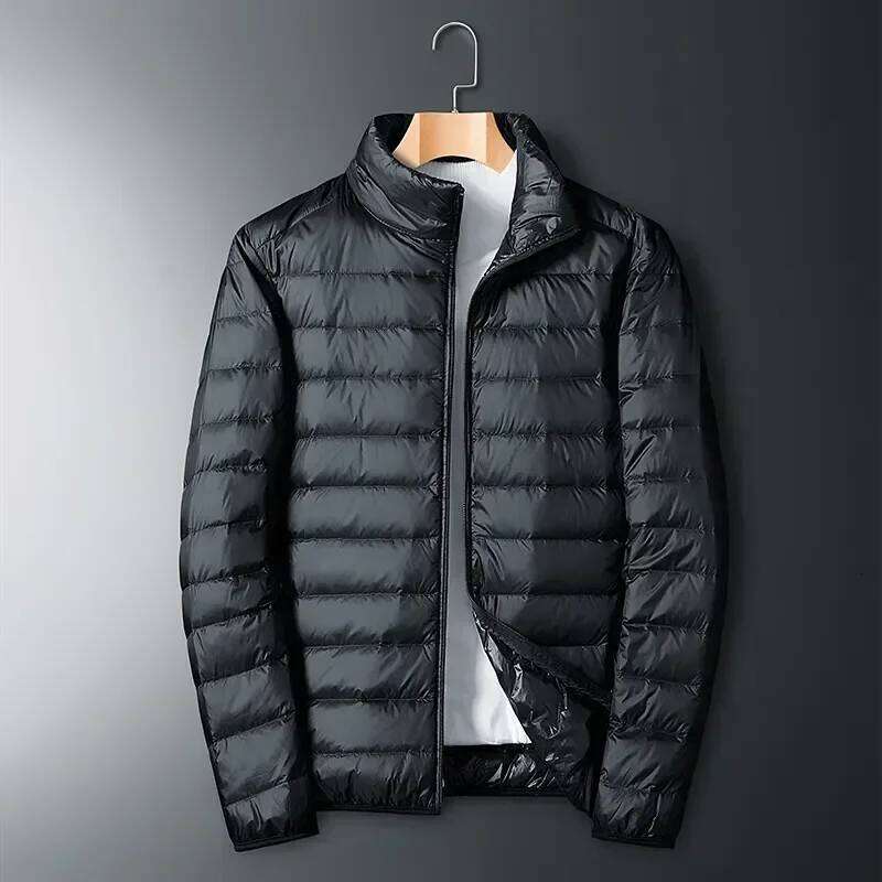 Men's Autumn Winter New Ultra Light White Duck Down Jacket Men Waterproof Casual Outdoor Portable Lightweight Male Padded Coats W260626 - view 5
