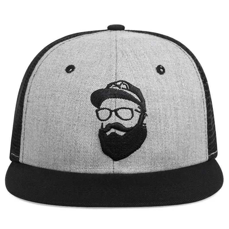 Hip-hop Unisex Embroidery Old Man Net Hats Spring Summer Adjustable Casual SnapBaseball Caps Outdoor Sunscreen Hat M260626 - view 6