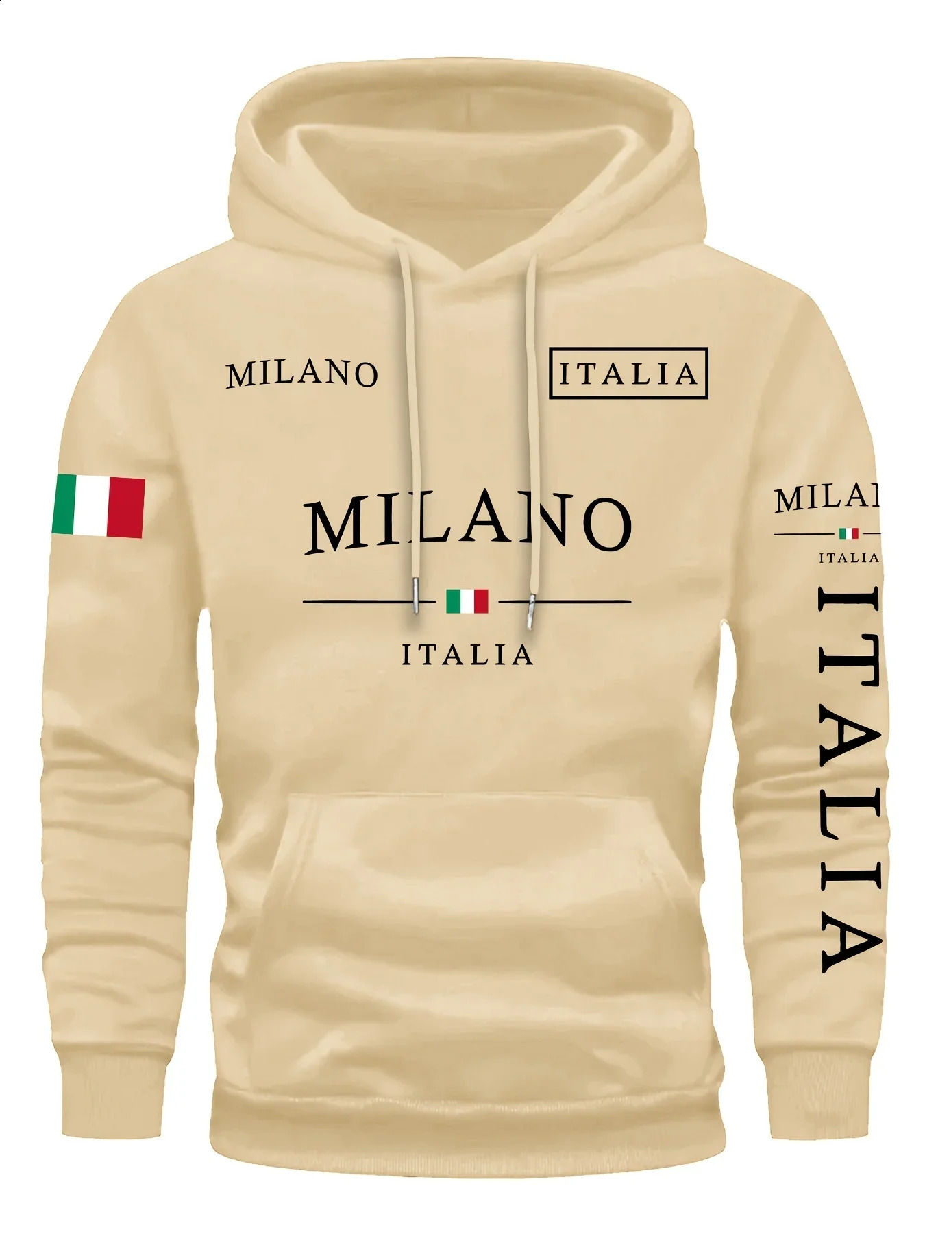 ITALIA MILANO Men Women Hoodie Outdoor Street Casual Sports Vacation Trend Spring Autumn Winter Couple Sweatshirt Top Clothing 260626 - view 7