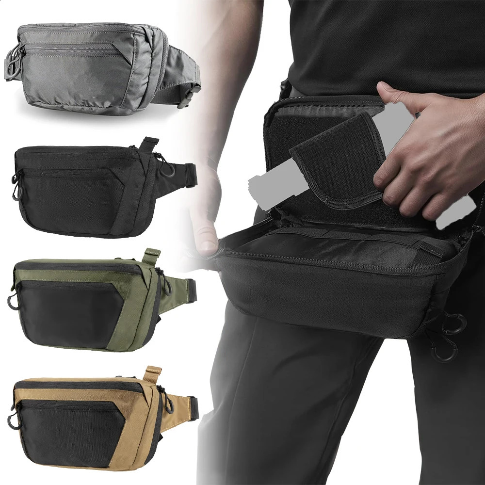 Tactical Waist Bag Concealed Carry Gun Bag Quick Access Handgun Bag Adjustable Waist Belt Fanny Pack with Gun Holster Outdoor 260626 - view 1