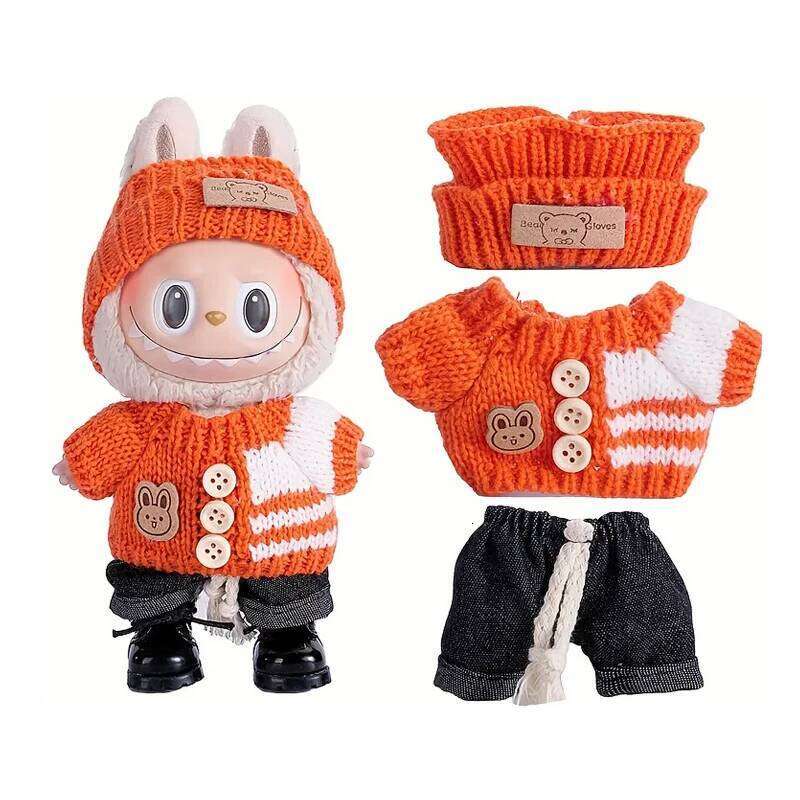 accessories Sitting Party Series Classic Dress Grid For outfit Kid Gift Labubu clothing labubu clothes 26Y0626 - view 4