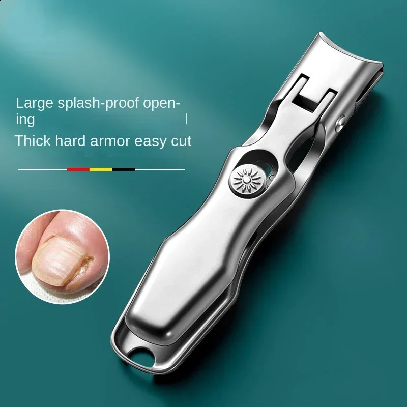 Stainless Steel Nail Clipper SplashProof Large Opening Portable Dead Skin Removalnail Cuticle Trimmer 260625 - view 1