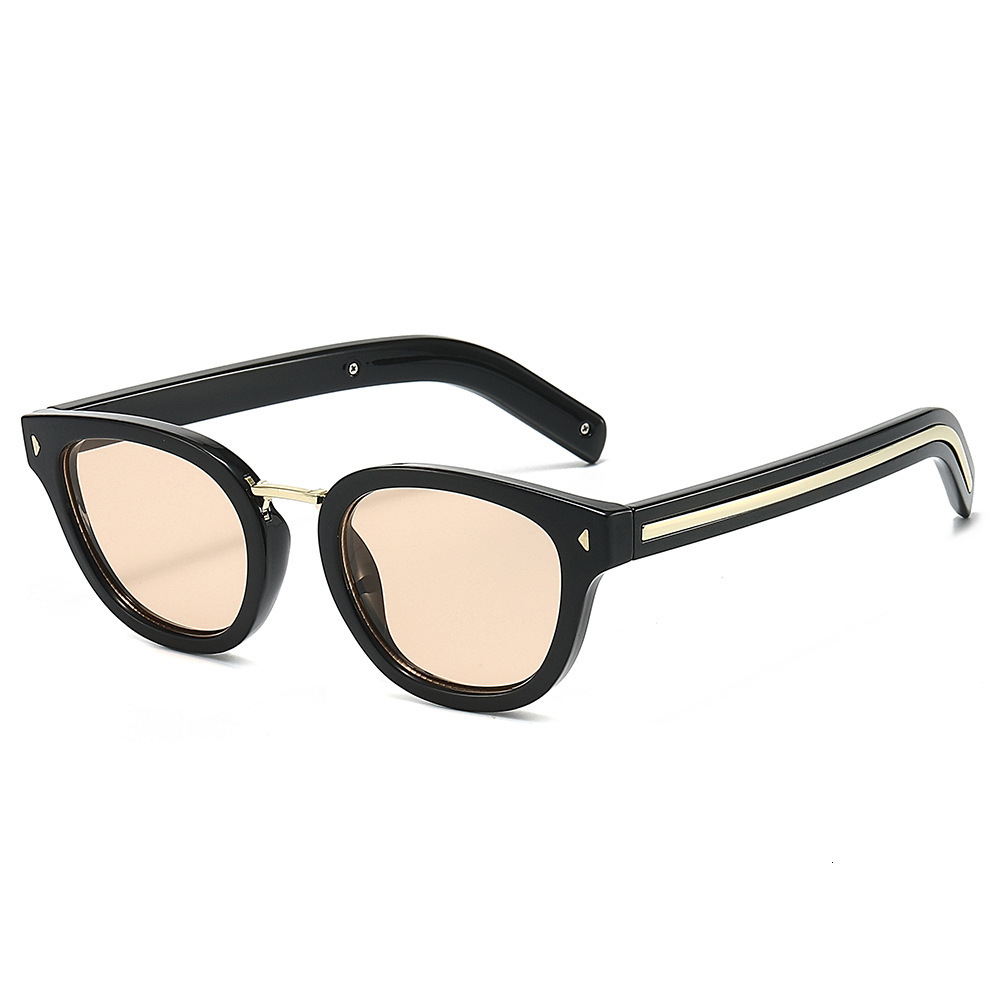 2026 New Oval Fashion Sunglasses, Style With Unique Triangular Rivets, Simple And Popular Export Sunglasses - view 5