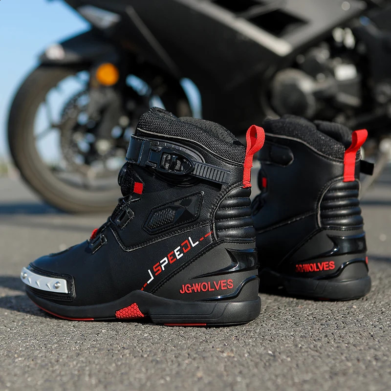 Motorcycle boots four season mens plus size hightop safety protection motorcycle shoe cross country outdoor riding 260626 - view 3