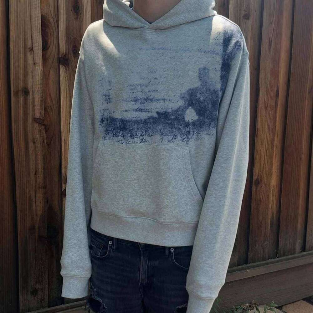 New autumn winter style personalized fashion loose street Y2K new men's and women's hooded pullover hoodie W260626 - view 6