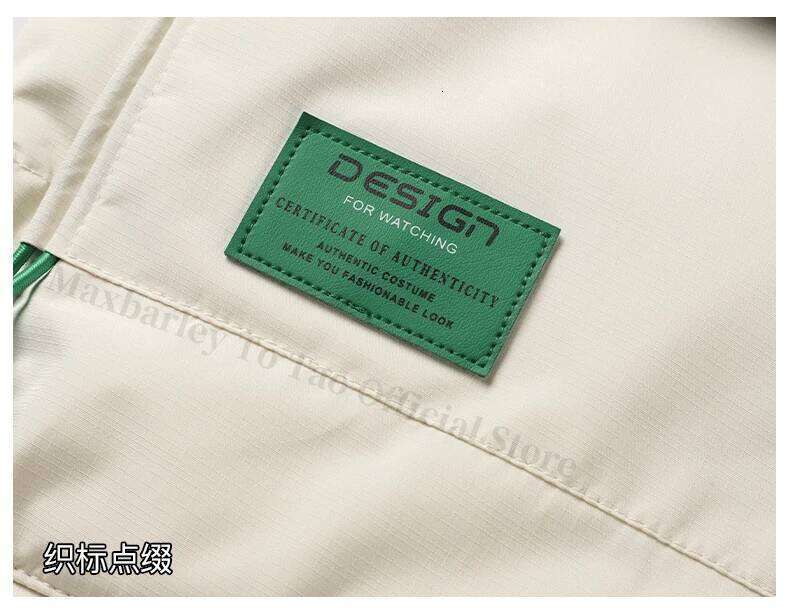 Men 2025 Trendy White Down Thick Cold Proof Warm Hooded Pike Coat Outdoor Casual Winter Zipper Cotton Jacket W260626 - view 7