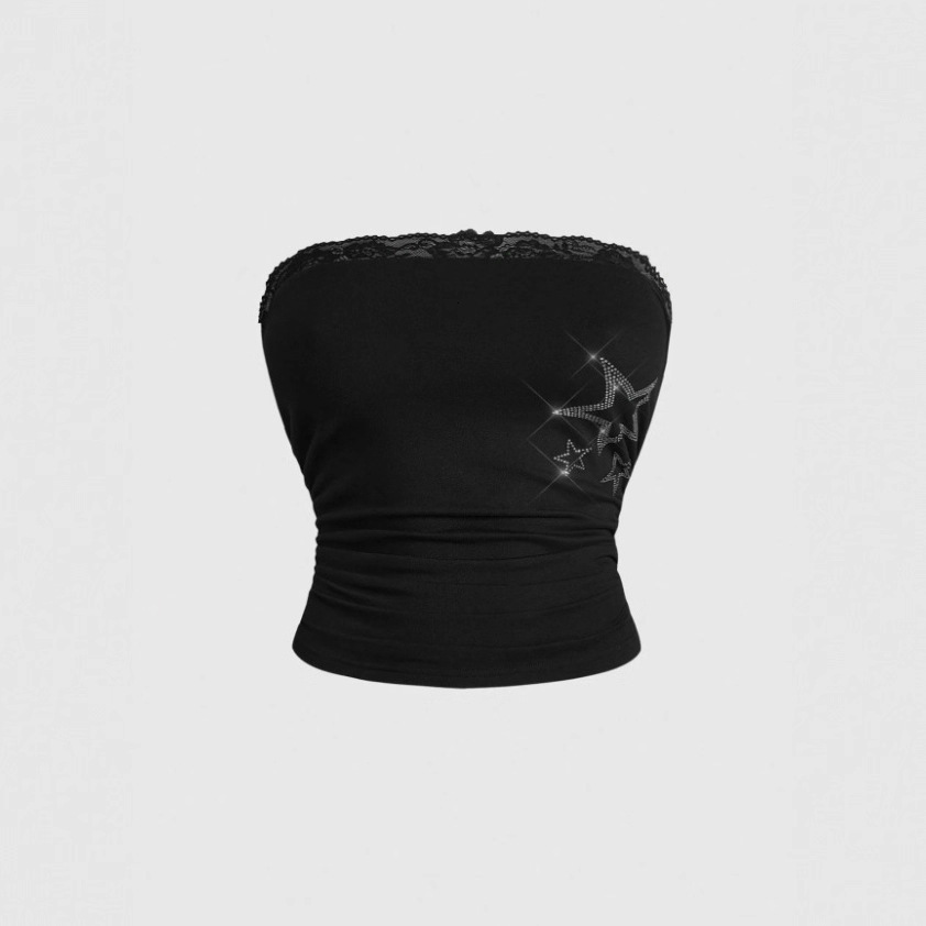 European And American Style Fashionable Mesh Tube Ladies, Sexy Tight-Fitting Backless Sleeveless Top For Women Sleeveless Top Sexy Suspenders - view 3