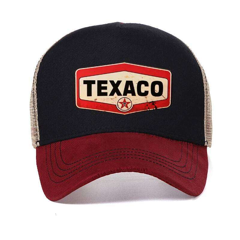 Funny Texaco Baseball Cap high quality men women summer Mesh breathable hat Men Outdoor fishing Hats Snapback Garros W260626 - view 3