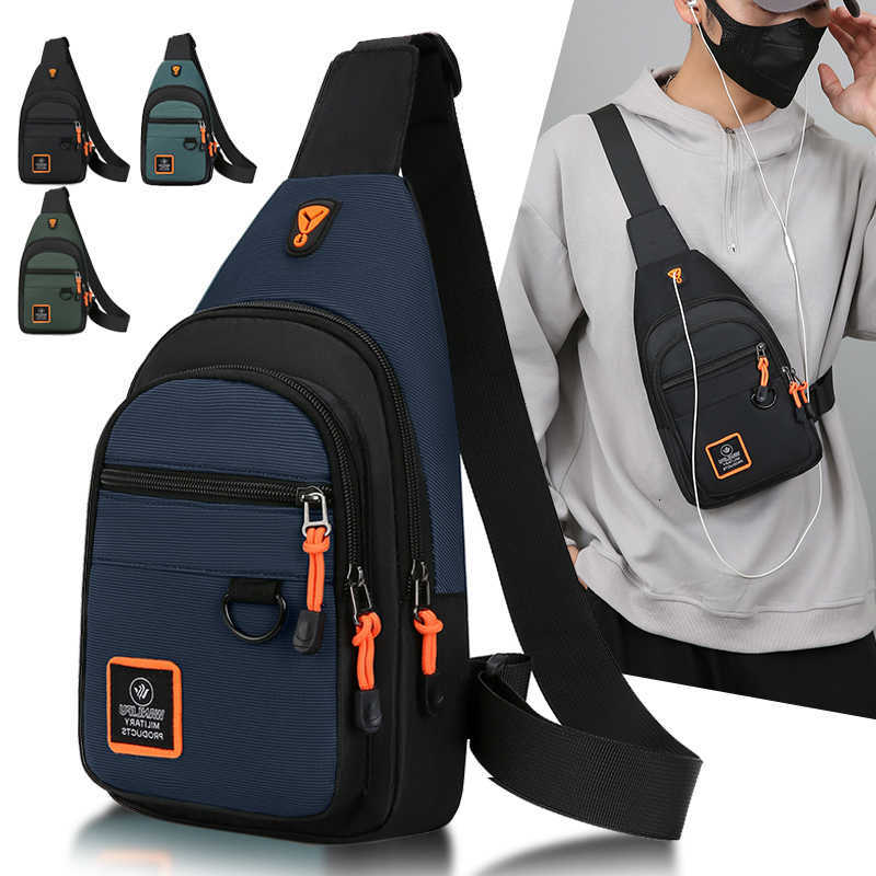 Mens Chest Bag Lightweight Fashion Crossbody Shoulder Bag Stylish Casual Mens Waist Packs Suitable for going out M260626 - view 1
