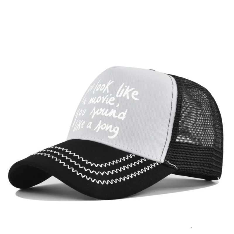 Mesh New Letter Baseball Printing for Men Women Breathable Adjustable Cotton Hip Hop Outdoor Sun Protection Hat SnapM260626 - view 5