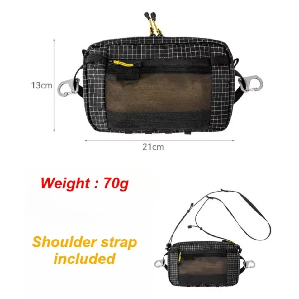 Fiber Waist Pack 11L Waterproof UrltraLight Multi Pocket for Cycling Running Hiking Camping Outdoor Sports Accessories 260626 - view 6