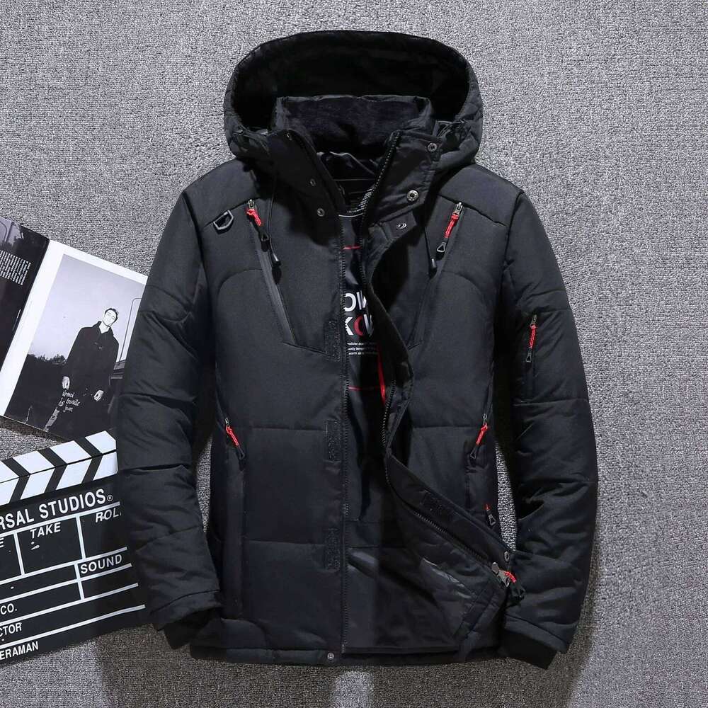 Men's White Duck down Jacket Warm Hooded Thick Puffer Casual Winter Parka High-Quality Thermal Overcoat Male Coat J260626 - view 5