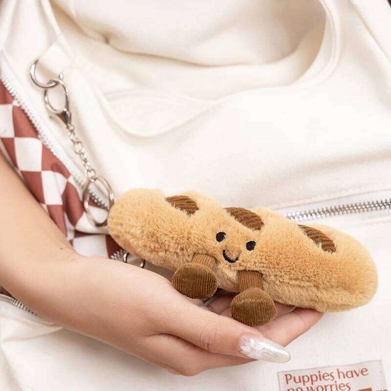 Cartoon Fun Hot Sell Cookie Doll Pentant Cake Baguette Cinnamon Teapot Coffee Cup Plush Toy Home Decor Gift For Children 26Y0626 - view 7
