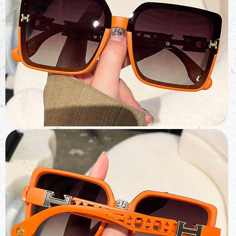 2026 Women's Designer's New Square Frame Personalized Small Trendy Luxurious High End Fashionable Sunglasses With UV Protection And Polarize - view 8