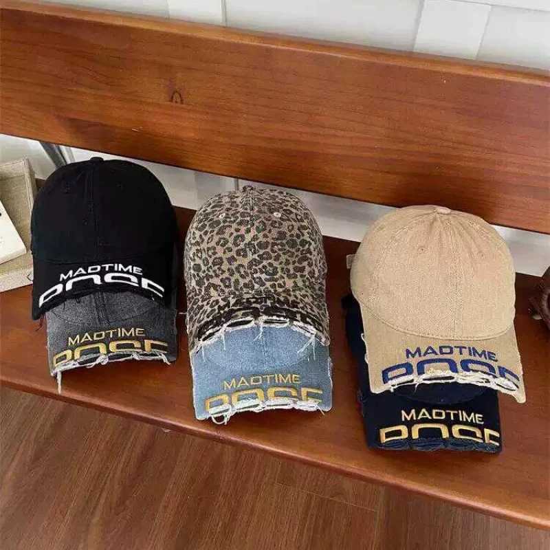 Embroidery New Letter Top Version Women Men Baseball Caps Washed Vintage Baseball Hats Unisex Casual SnapHat M260626 - view 3