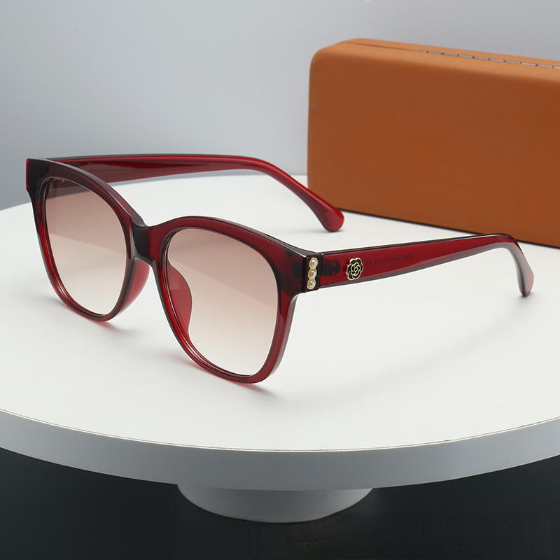 2026 Designer's New Oval Frame With Pearl Inlay Versatile For Daily Leisure Luxurious And High-end Small Fragrance Sunglasses Popular UV Resistan - view 9