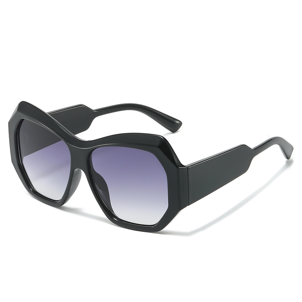 2026 Rectangular Large Frame Fashion European And American Style Unique Ins Colorful Versatile Casual Unisex Sunglasses